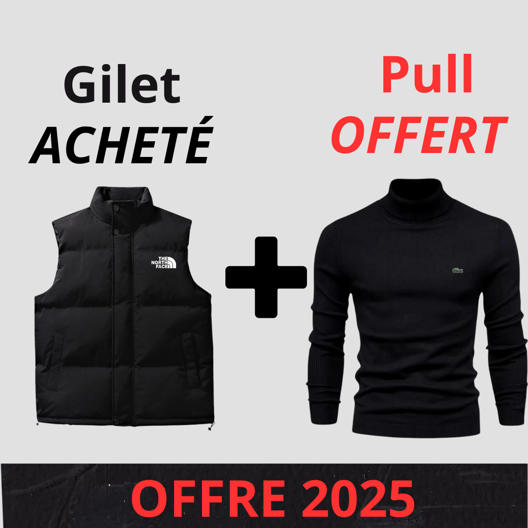 Gilet acheté + Pull offert